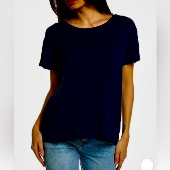 Sandrine Rose | Free People Black tee Shirt size S - Picture 1 of 7